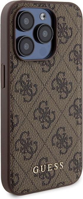 Image du produit Guess Zestaw GUBPM5P15L4GEMGW iPhone 15 Pro 6.1" hardcase + Powerbank 5000mAh MagSafe brązowy/brown (Apple iPhone 15 Pro)