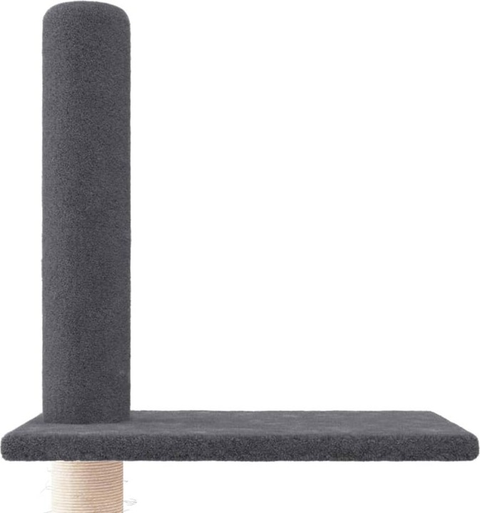 Produktbild VidaXL Kratzbaum Deckenhoch Dunkelgrau 250,5-276,5cm Katzenbaum Kletterbaum (276.50 cm, Dunkelgrau)