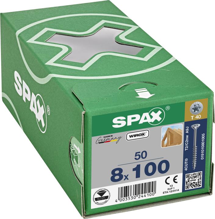 Produktbild Spax Senkmultikopf T-Star Plus T40 Teilgewinde Wirox (50 Schrauben pro Stück)