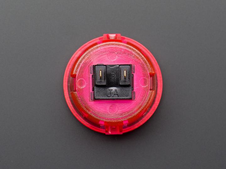 Produktbild OEM Arcade Button 30mm Pink Transparent