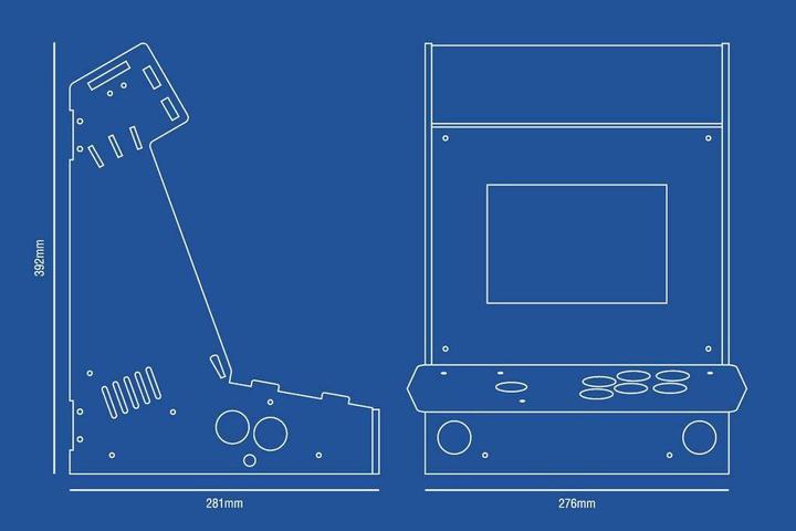 Actual product image Pimoroni Picade incl. 8" screen (Construction kit)