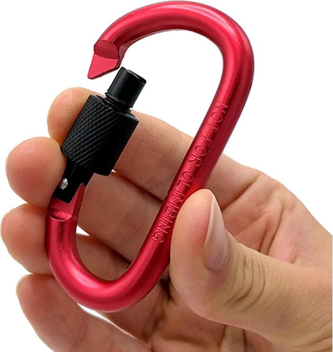 Produktbild Caruba Karabinerhacken rot (3 er Set)