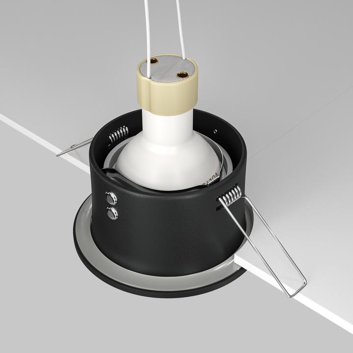 Image du produit Maytoni Zoom Spot encastrable GU10 rond noir IP65 étanche Ø85mm (GU10)