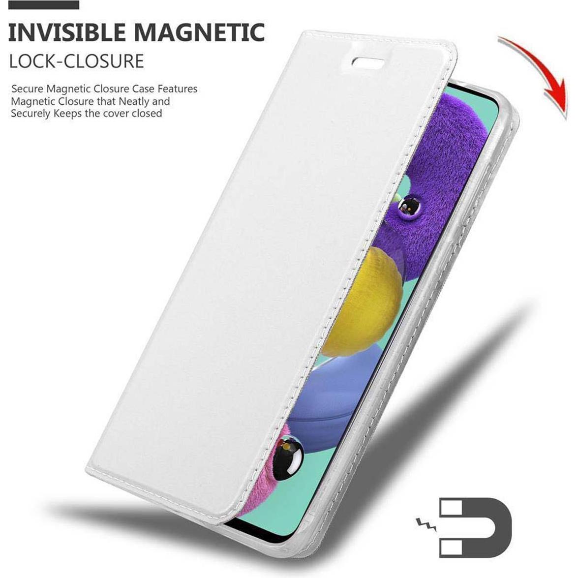 Thumbnail - Cadorabo Book Classy Style Cover (Samsung Galaxy M40s), Smartphone Hülle, Silber
