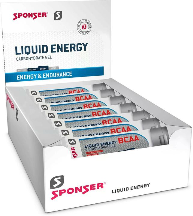 Sponser Display Liquid Energy (Banane, Erdbeere, 18 Stk., 1260 g)