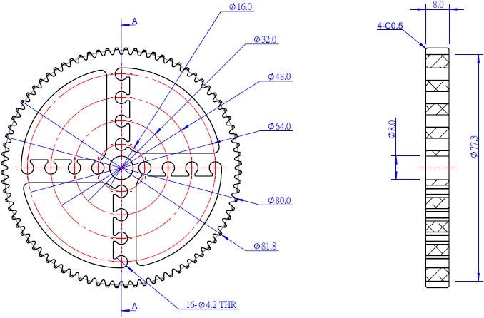 Produktbild Makeblock Gear 80T (Bauelemente)