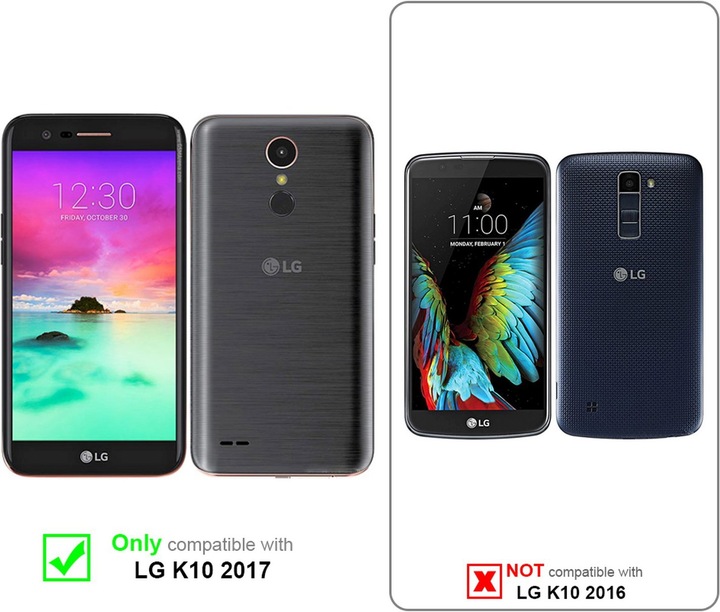 Produktbild Cadorabo TPU Matt Metallic Hülle (LG K10 (2017))