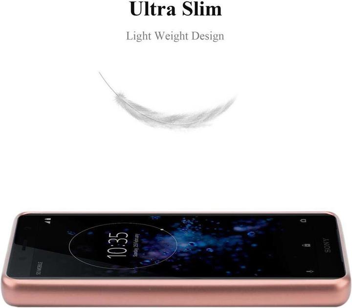 Actual product image Cadorabo Bumper TPU Matt Metallic (Sony Xperia XZ2 Compact)