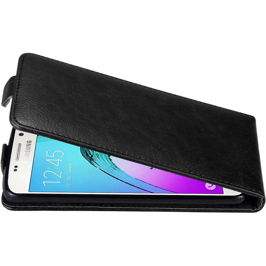 Cadorabo Flip wie Invis Hülle (Samsung Galaxy A3 (2016)), Smartphone Hülle, Schwarz