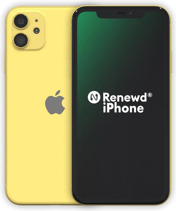 Immagine prodotto Renewd iPhone 11 (64 GB, Giallo, 6.10", 12 Mpx, Doppia SIM, A / Come nuovo)