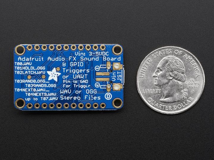Image du produit Adafruit Audio FX Mini Sound Board Déclencheur WAV/OGG 2MB F (Divers)