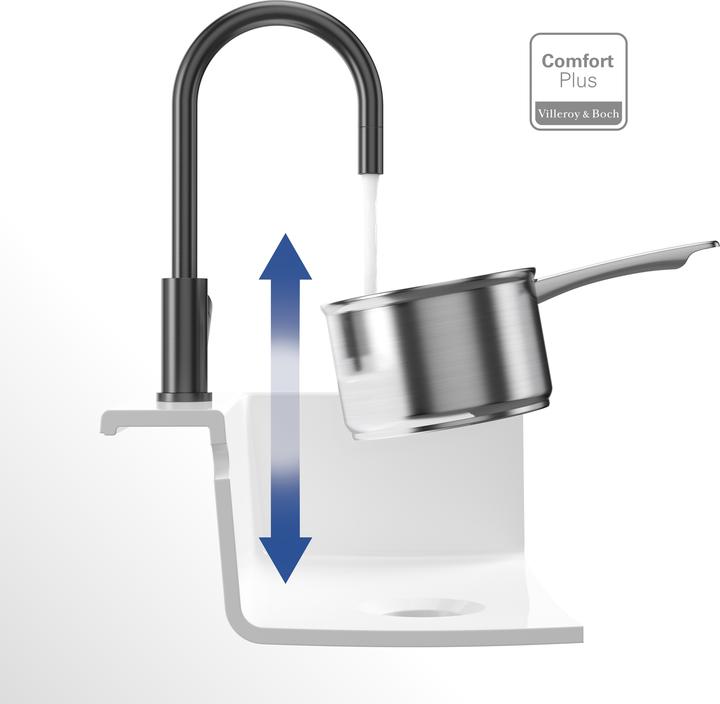 Image du produit Villeroy & Boch V&B Mitigeur monocommandé pour évier UMBRELLA FLEX anthracite