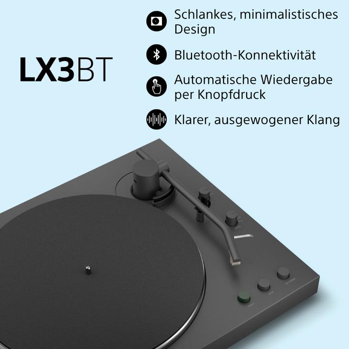 Productafbeelding Sony PS-LX3BT Plattenspieler schwarz (Volautomatisch)