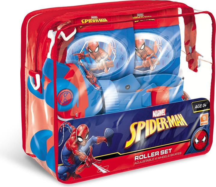 Immagine prodotto Mondo Set di pattini a rotelle Spiderman con protezione, taglia 22-29 (22, 23, 24, 25, 26, 27, 28, 29)
