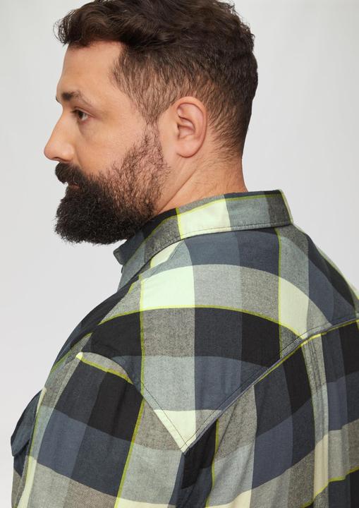 Actual product image S.Oliver Hemd Regular Fit: Kariertes Flanellhemd mit Brusttasche (4XL)
