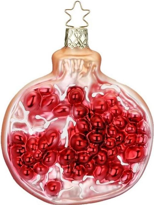 Actual product image Inge Glas Weihnachtskugel Granatapfel Rot (1x)