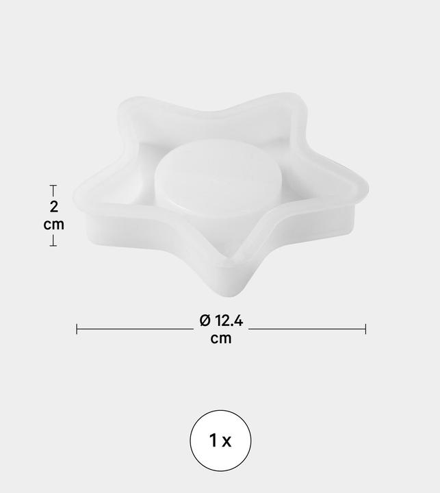 Produktbild I Am Creative Silikon Giessform, Kerzenhalter Stern