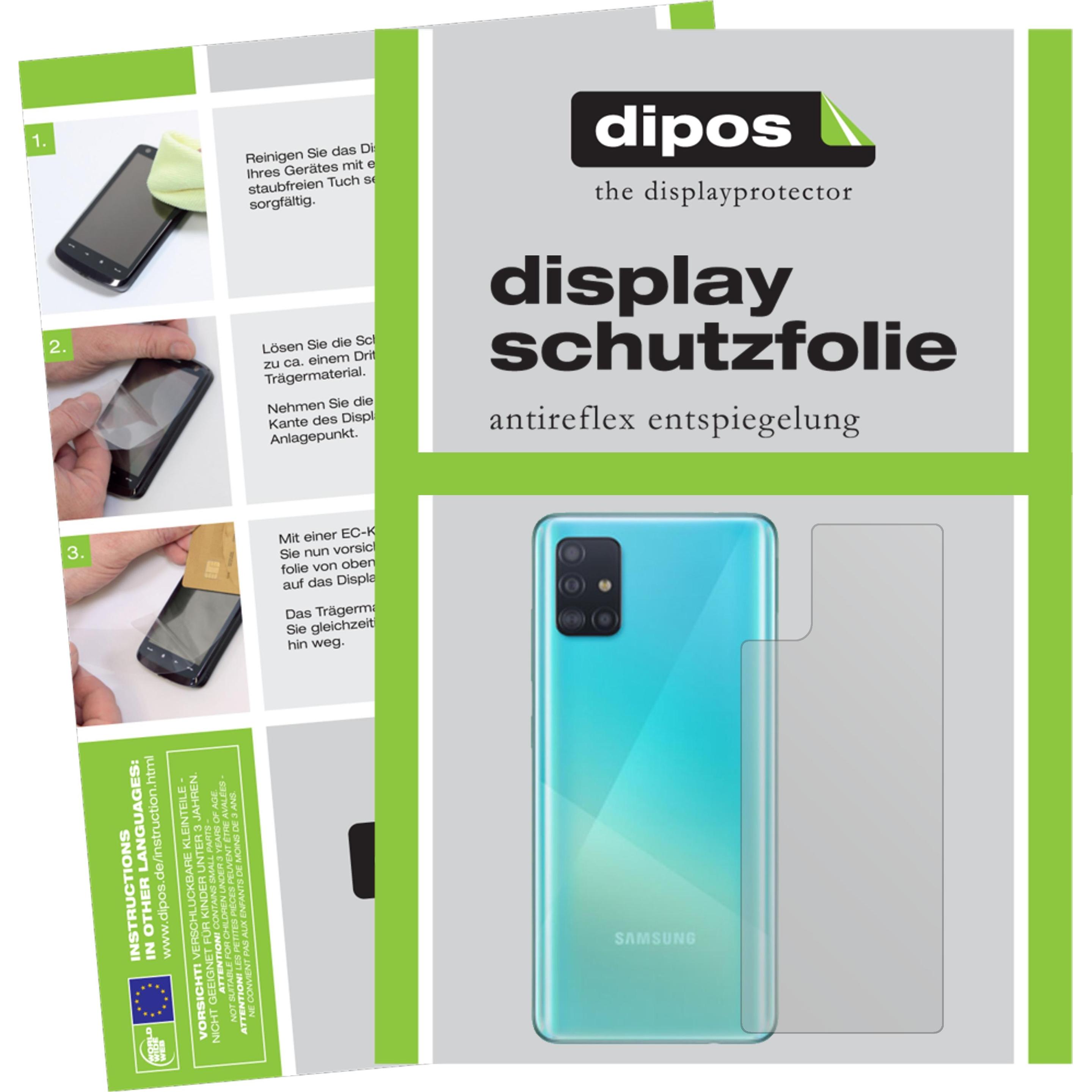 Dipos Displayschutzfolie Antireflex (5 Stück, Samsung Galaxy A51 5G), Smartphone Schutzfolie, Transparent