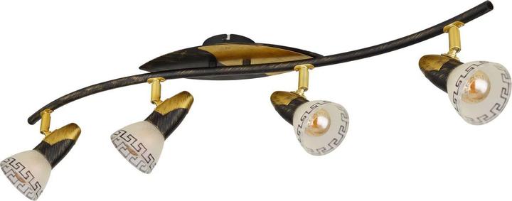 Produktbild Globo Strahler NOVARA, gold patiniert, 5449-4 (E14)
