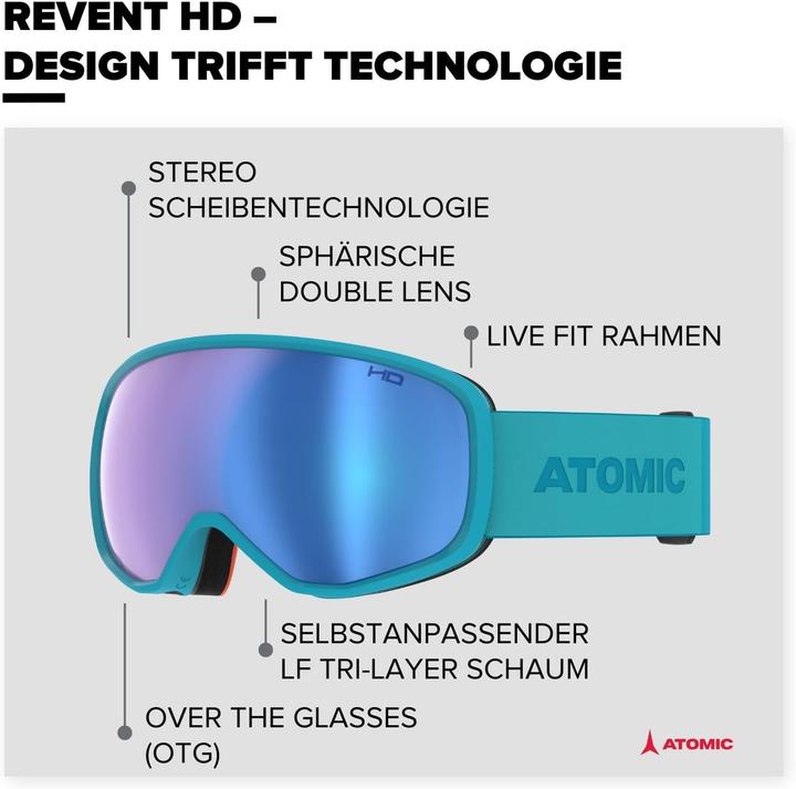 Immagine prodotto Atomic Occhiali da sci Revent HD blu