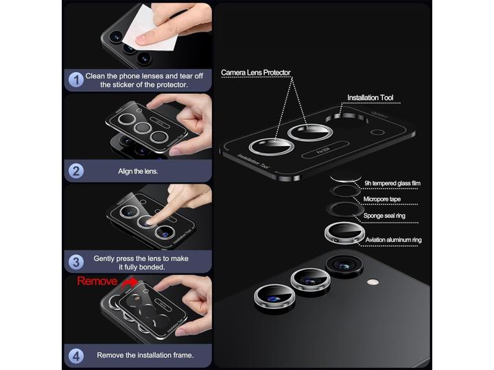 Immagine prodotto Screenguard Protezione della fotocamera Samsung Galaxy S24+ Protezione dell'obiettivo (1 pz., Samsung Galaxy S24+)