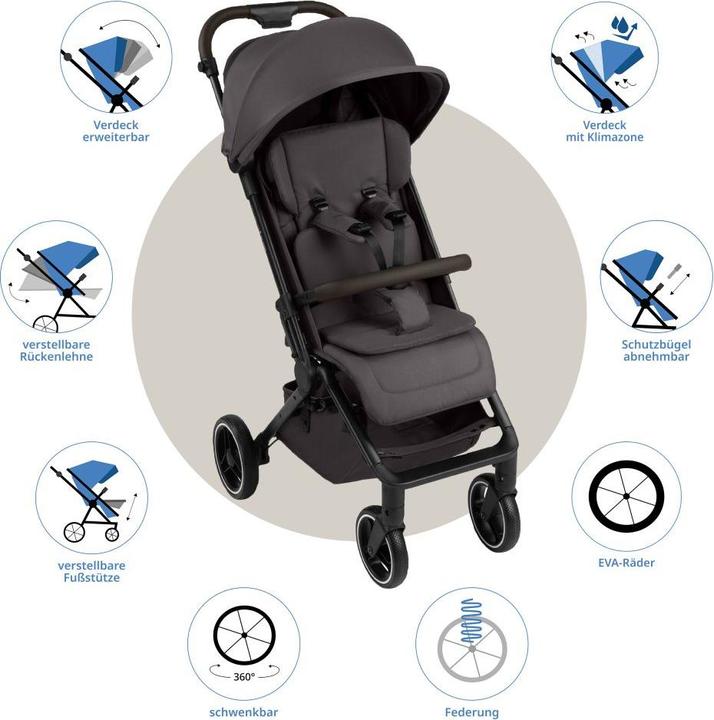 Actual product image ABC Design Ping 3 Trekking Buggy - Reisebuggy ab 6 Monaten bis 22 kg (6 Months - 4 years)