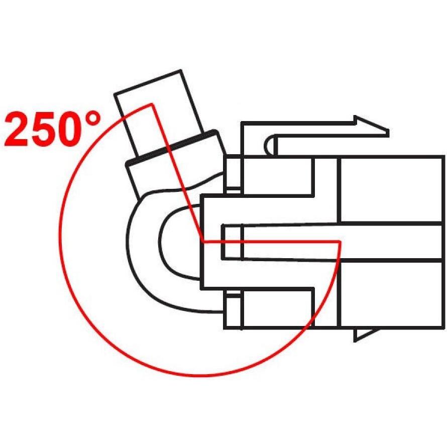 Thumbnail - Delock Keystone Jack: USB2.0,250° gewinkelt (1.24 m, USB 2.0), USB Kabel