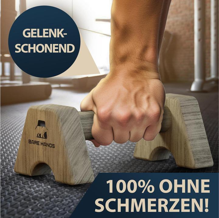 Immagine prodotto Bare Hands Impugnature per push-up in legno per il calisthenics