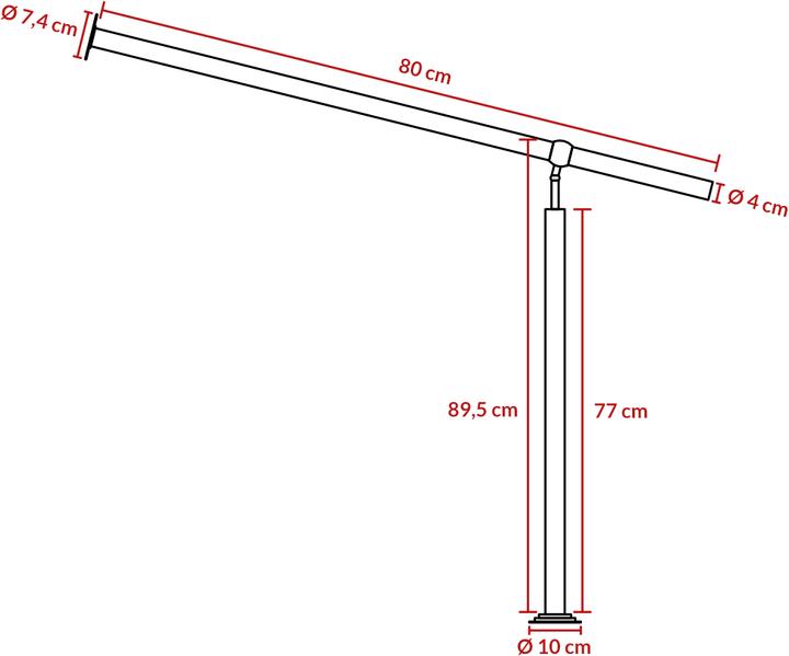 Actual product image Monzana Handrail (Brushed stainless steel)