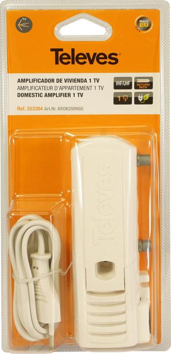 Actual product image Televes BK amplifier 25dBKROK25RK6588-1006MHz RK 5-65MHz PST+