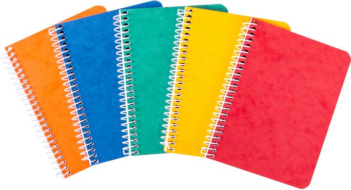 Produktbild Novooo Spiralheft assortiert (91 x 121 mm, Kariert, Weicher Einband)