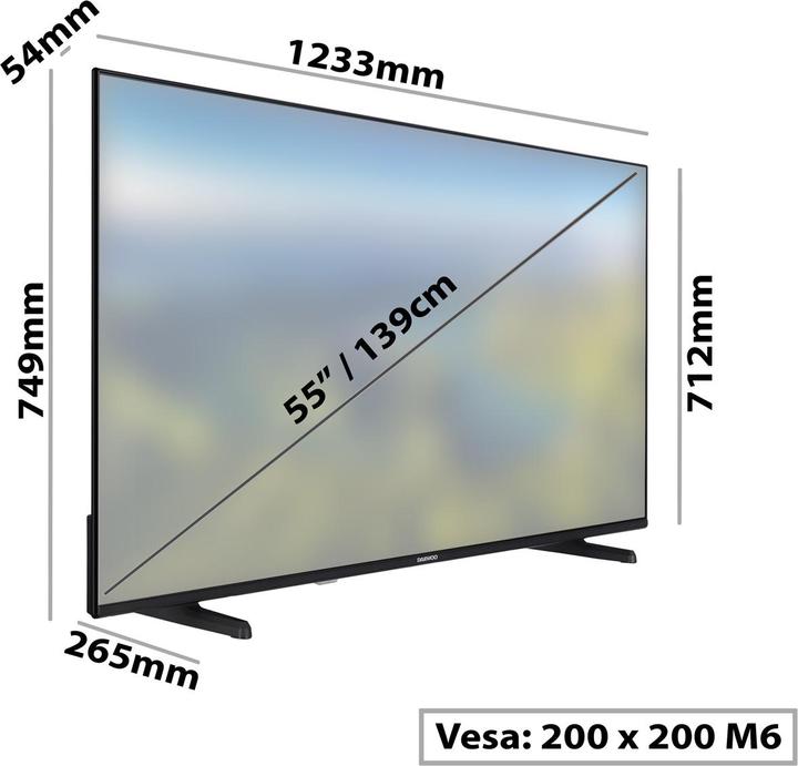 Produktbild Daewoo 55DM72UA (55", LED, 4K)