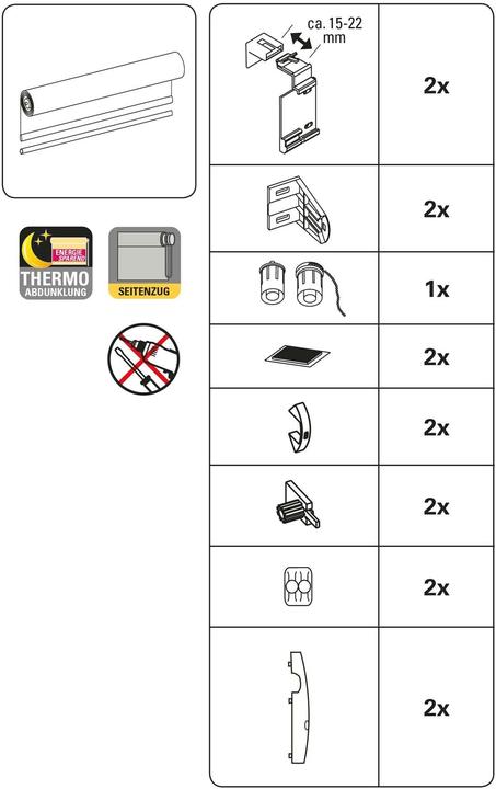 Produktbild Gardinia Easyfix Thermo (45 x 150 cm)