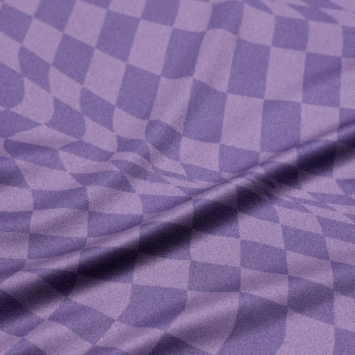 Actual product image Troy Lee Designs Womens Lilium SS Jersey, Twisted Checkers, deep purple, S (S)
