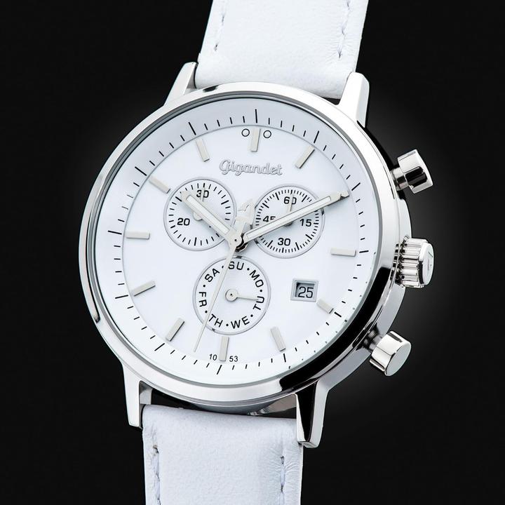 Image du produit Gigandet Montre analogique japonaise à quartz pour homme et femme avec bracelet en cuir (Montre analogique)