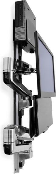 Immagine prodotto Ergotron Sistema di montaggio a parete LX Sit-Stand - Kit di montaggio (braccio a parete, supporto per CPU (Muro, 42")