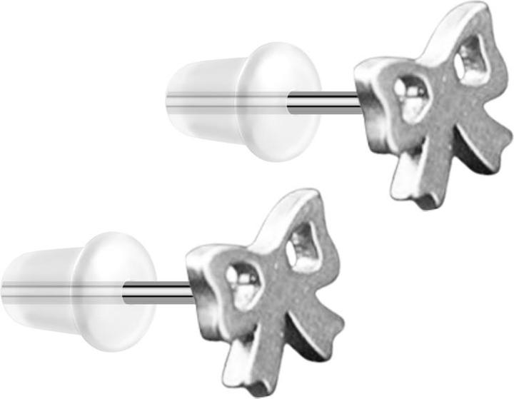 Image du produit Star Piercing Ohrstecker silber Masche (sans laiton, Acier chirurgical 316L)