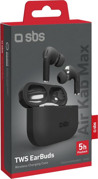 Actual product image SBS TWS Air Kab Max (Bluetooth 5.3, Black (5 h, Wireless)
