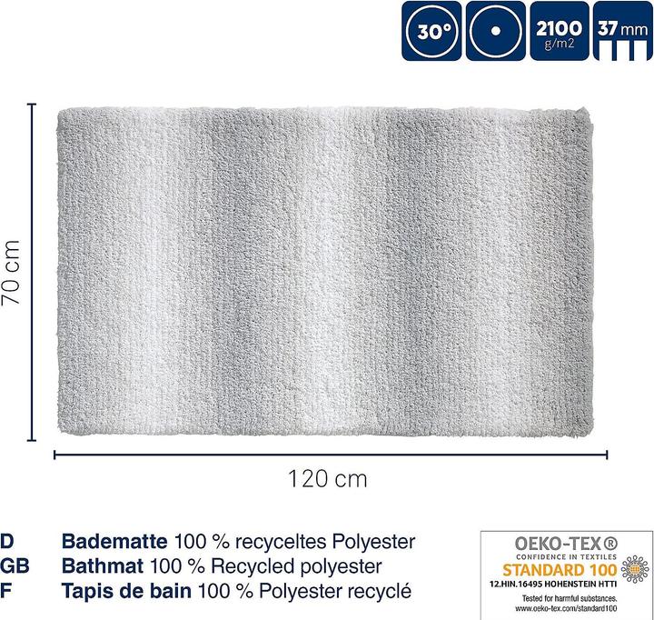 Immagine prodotto Kela Tappeto da bagno Ombre verde giada (120 x 70 cm)