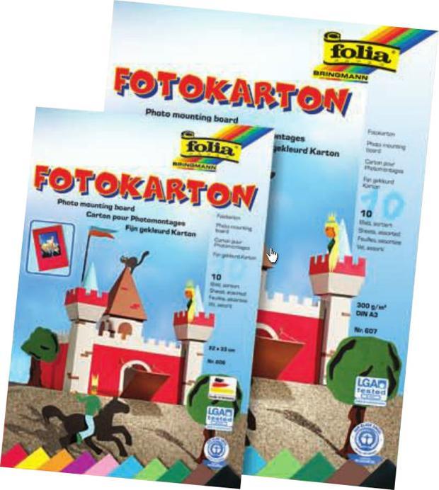 Productafbeelding Folia Fotokarton blok A3 (300 g/m², 10 x)