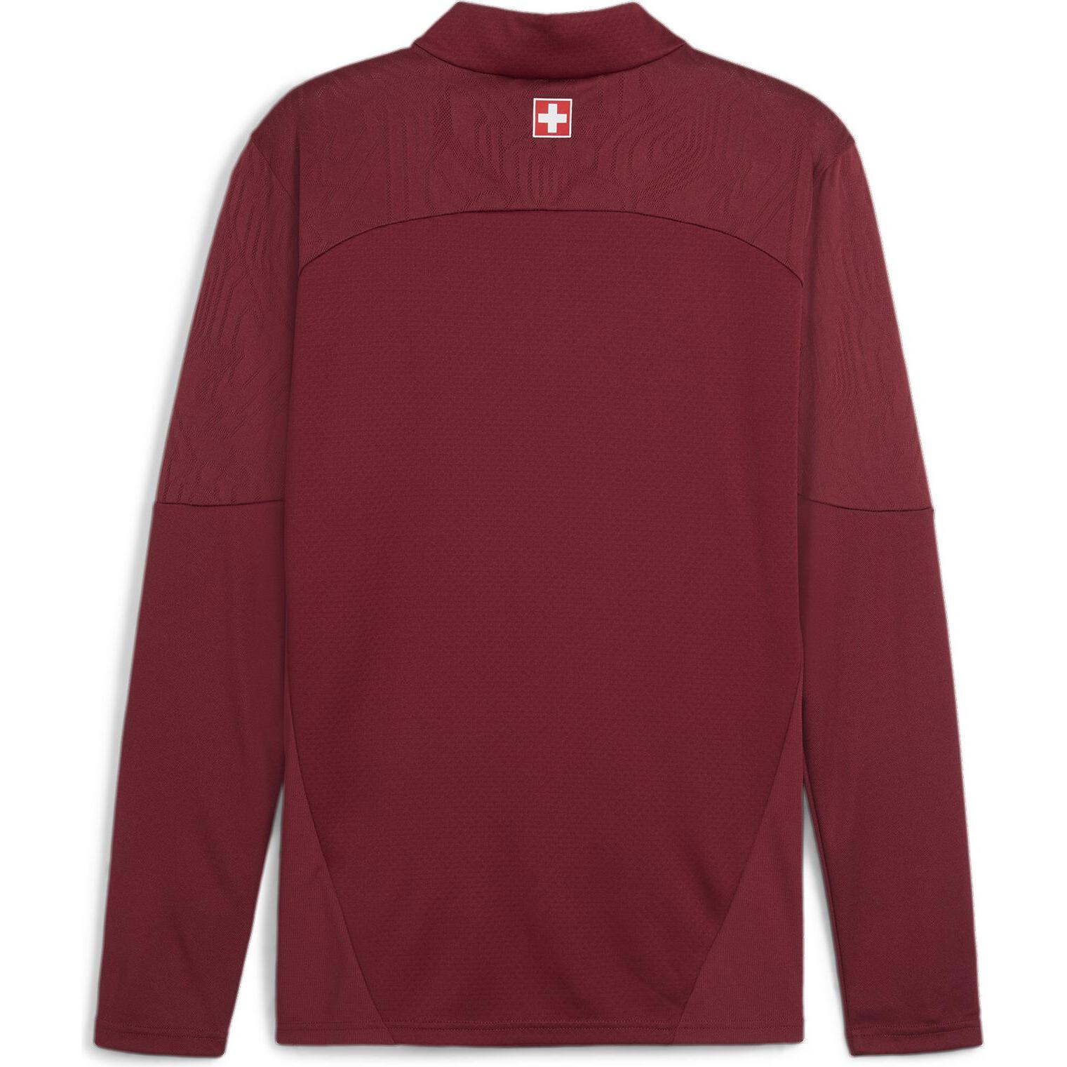 Thumbnail - Puma, Herren, Shirt, SFV Training 1/4 Zip Top, Rot, (L)