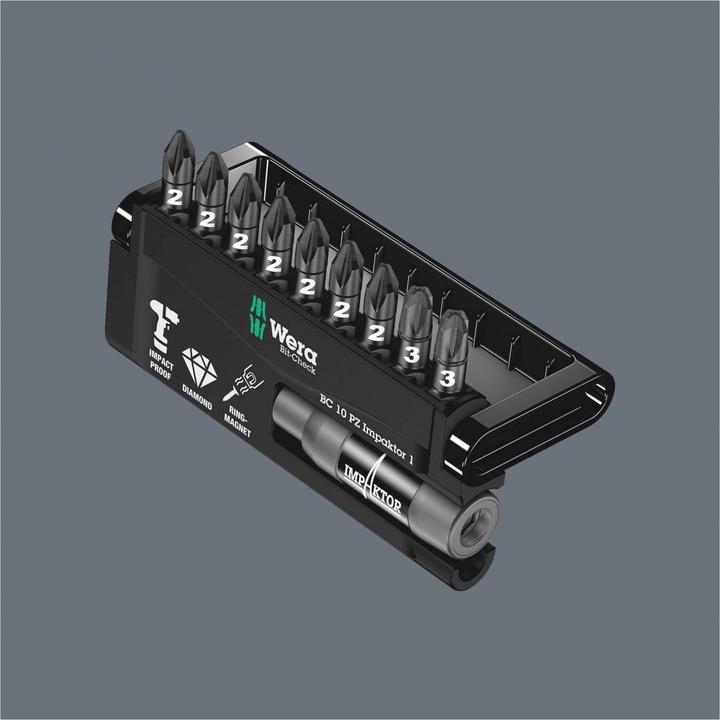 Produktbild Wera Bit-Check 10 PZ Impaktor 1 (Kreuz Pozidriv PZ)