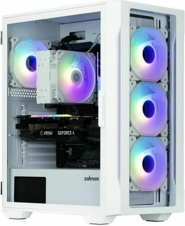 Productafbeelding Zalman Pc-kast I3 Neo TG Mid Tower RGB ventilator x4, wit (Mini-ITX, ATX, mATX)
