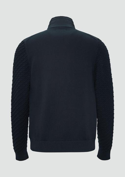 Produktbild s.Oliver Strickjacke Gesteppte Jacke im Fabricmix mit Stehkragen (L)