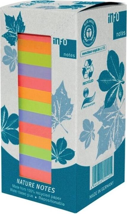 Sticky Notes Riciclaggio Colori standard assortiti 16 blocchetti (75 x 75 mm)