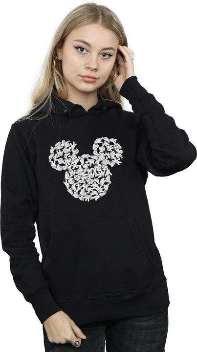 Immagine prodotto Disney Mickey Mouse Head Of Hands Felpa con Cappuccio Donna (L)