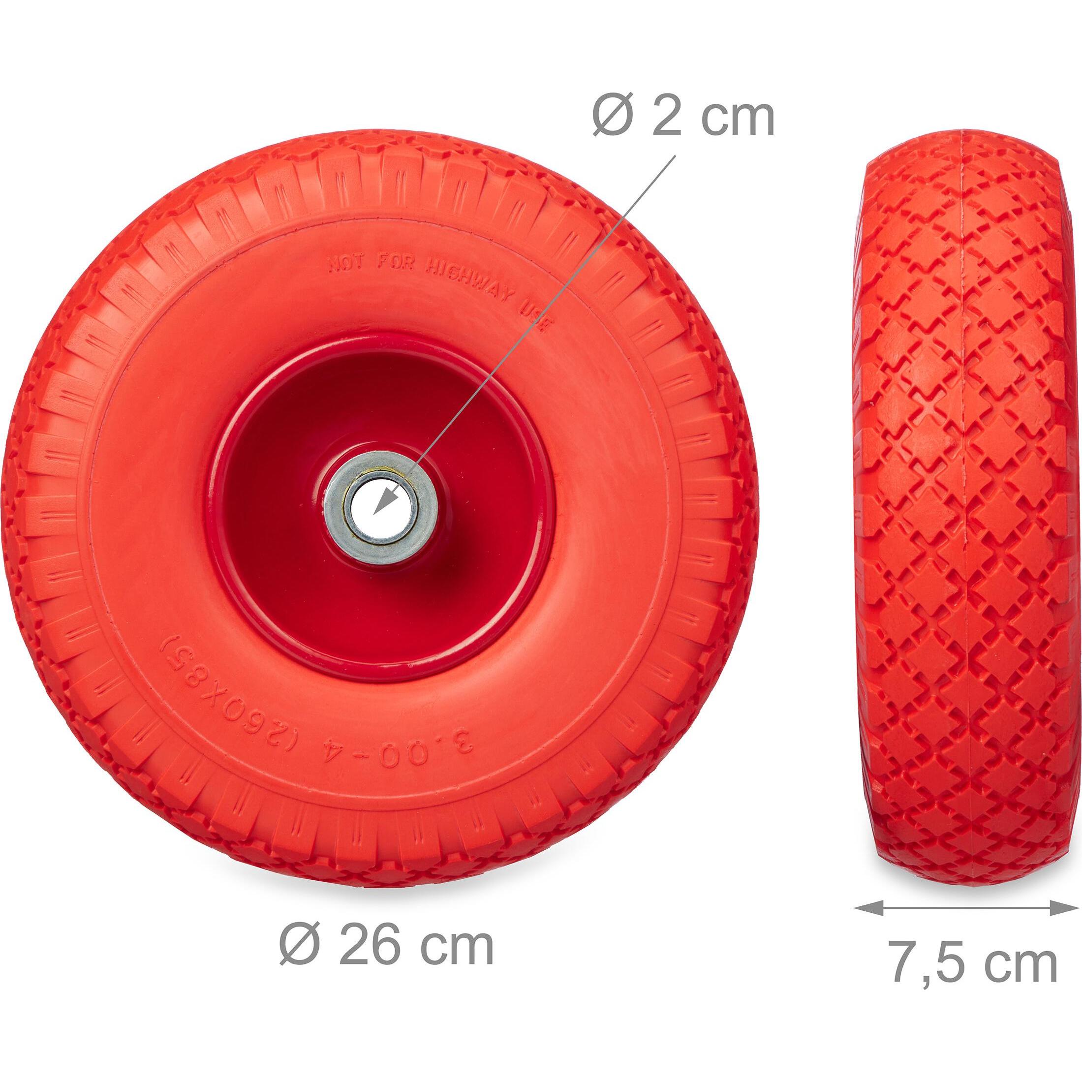 Thumbnail - Relaxdays, Zubehör Gartenwerkzeug, 2x Schubkarrenrad