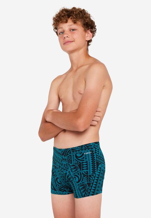 Produktbild Nabaiji Badehose Boxer Jungen - 500 Fitib Fatu grün (122)