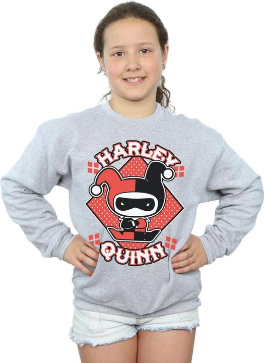 Produktbild Chibi Harley Quinn Badge Sweatshirt Mädchen (128)