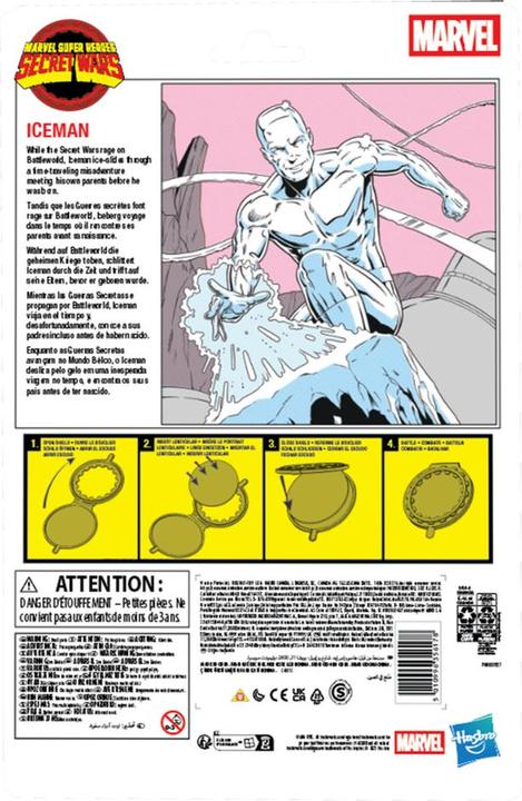Productafbeelding Marvel Legends Series Secret Wars Ice Man, X-Men retro Marvel Comics actiefiguur om te verzamelen